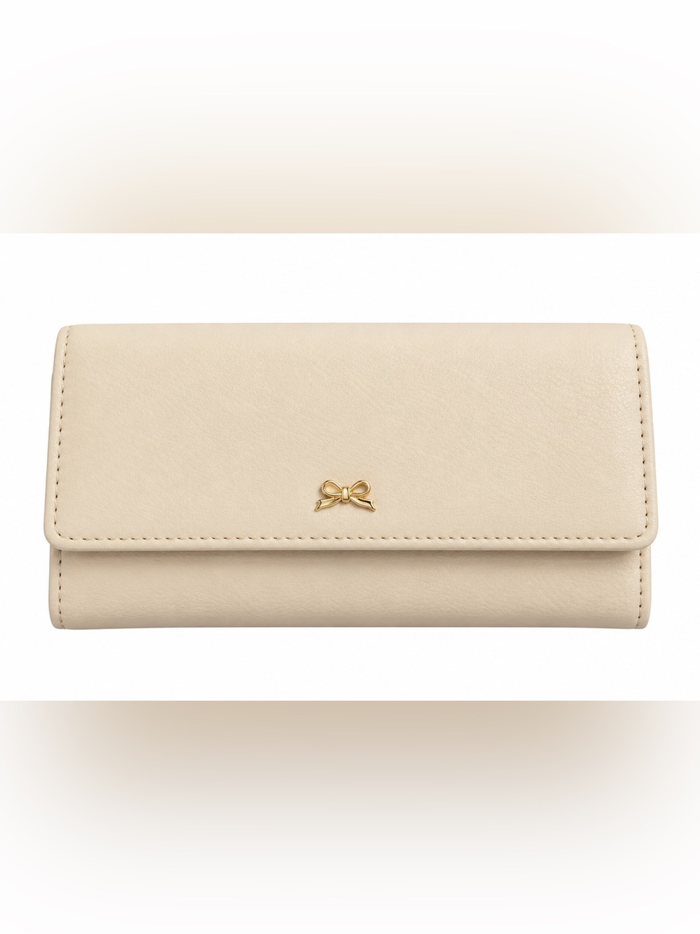Charming Charlie cream multi pocket wallet